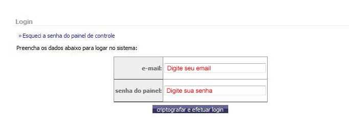 Criação de Contas e Login